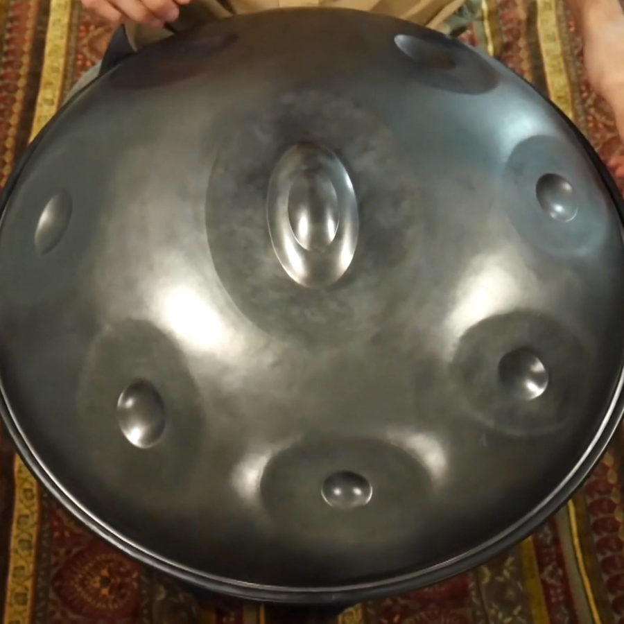 D Mixolydian Professional Nitrided Saraz Handpan available for purchase